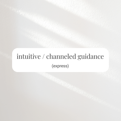 EXPRESS - one question intuitive / channeled guidance