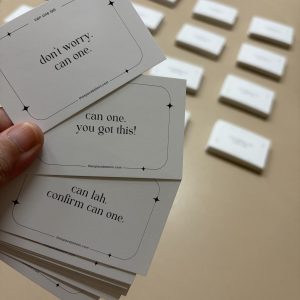 Singlish affirmation cards