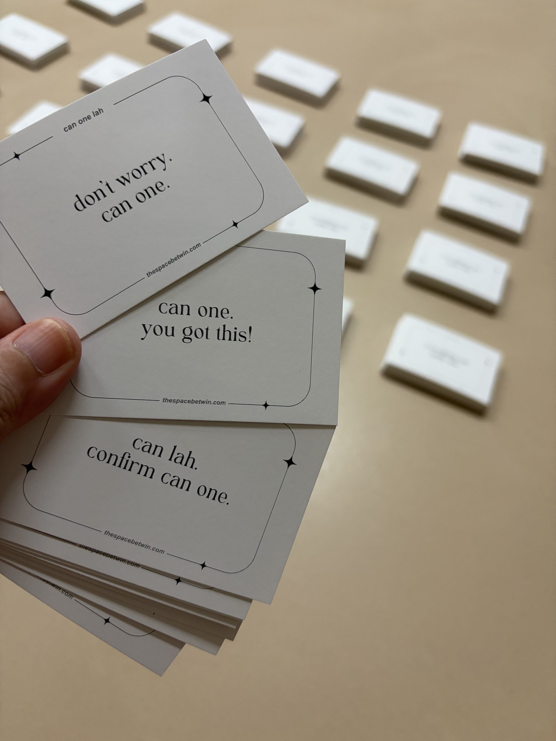 Singlish affirmation cards